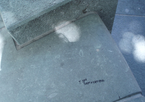 suffocating